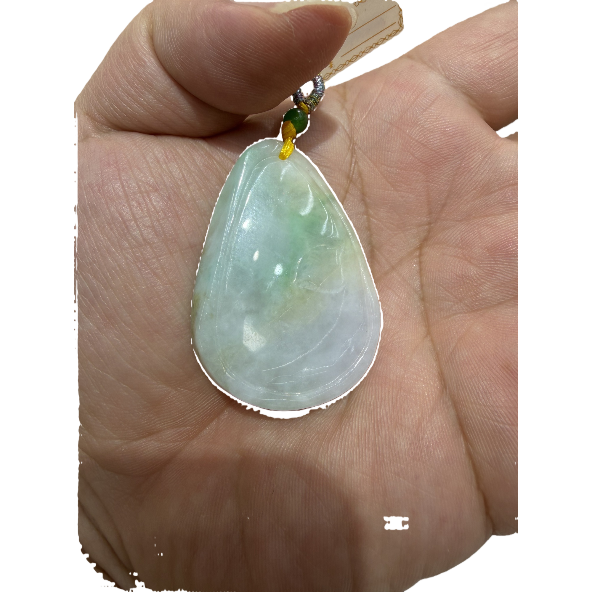 Natural jade pendant, a fashionable and versatile necklace for women, a light luxury and niche design. 134018966 Item Picture