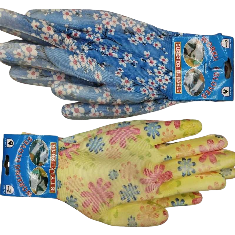 Guantes de trabajo antideslizante resistente al desgaste grueso algodón guantes de protección unisex Item Picture