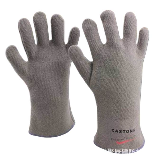 Grey gloves, warm, anti-slip, thickened knitted gloves Item Picture