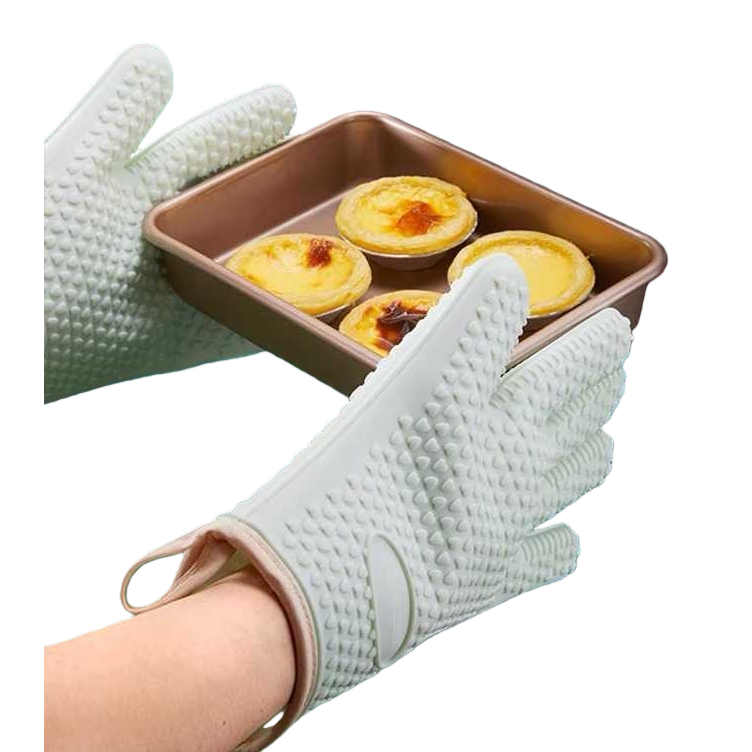 ويحمي القفازات المقاومة للحرارة من القطن المقوى تحمي المطابخ بكلتا اليدين Item Picture