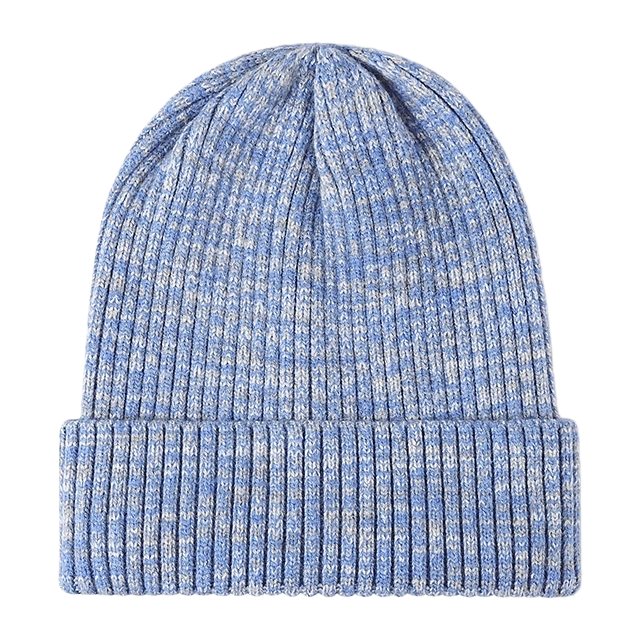 Sombrero de punto azul gorra térmica gorra invierno versátil sombrero casual Item Picture