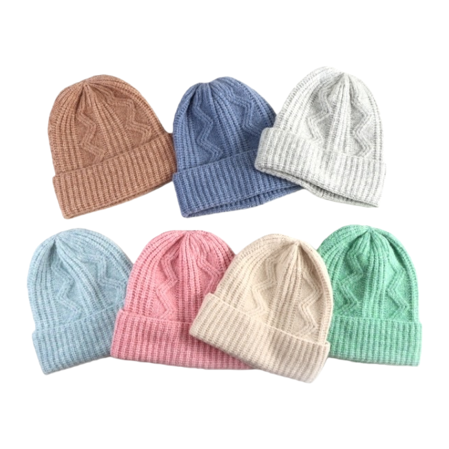 This knitted cap is made of pure cotton blend, which is slimming, flattering to the face and small in size. It is perfect for daily commuting Item Picture