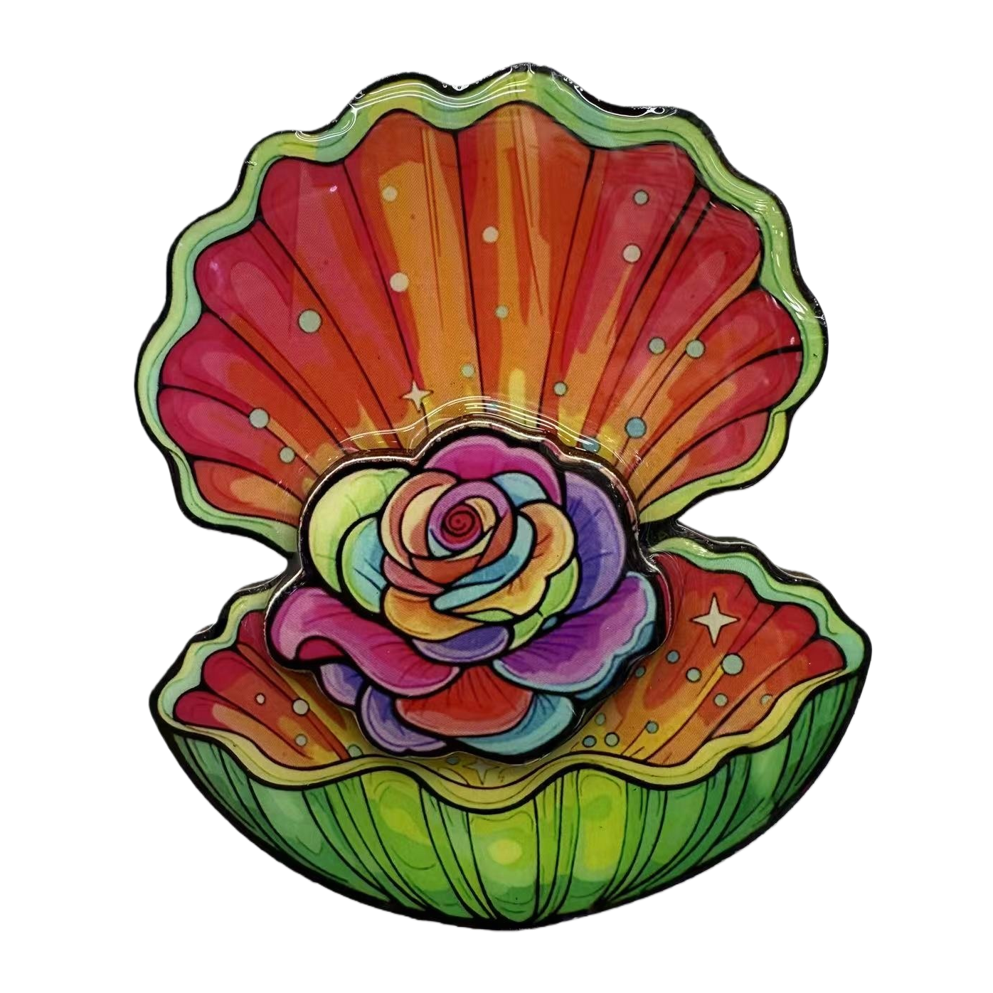 Color shell shape refrigerador stickers home doodles océano viento creativo decoración de escritorio Item Picture