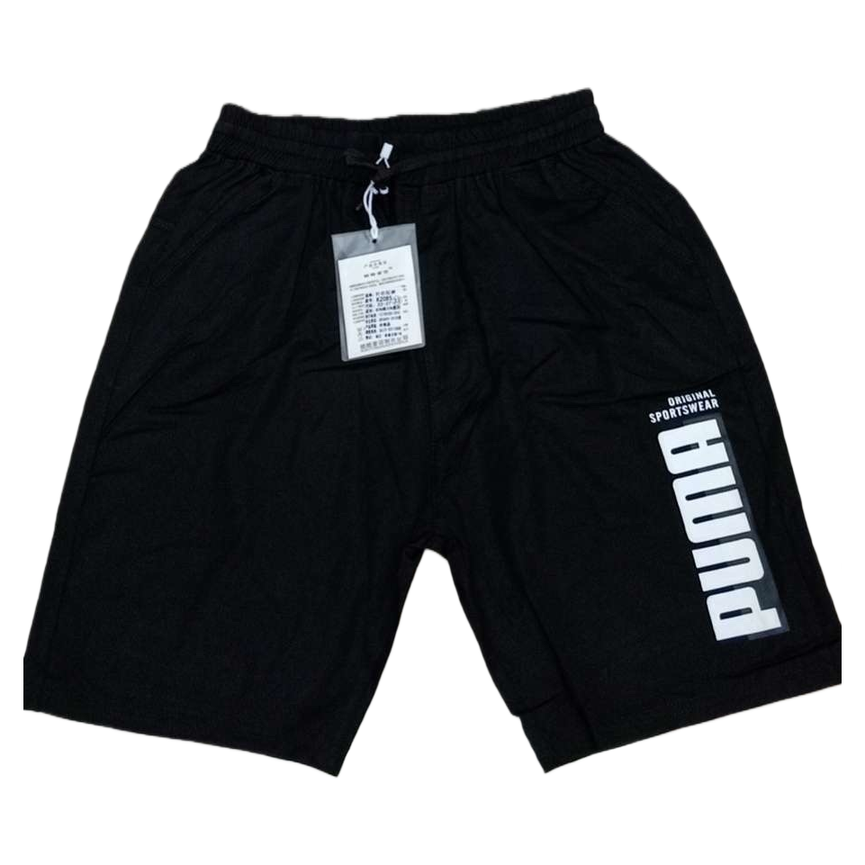 Black sports shorts, quick-drying, breathable, high-elasticity, fitness, running and casual men's style Item Picture