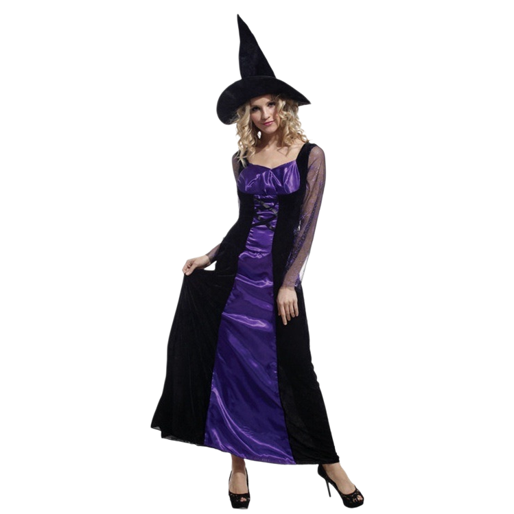 Female wizard costume, magic-themed cosplay performance costume, Halloween Halloween costume Item Picture