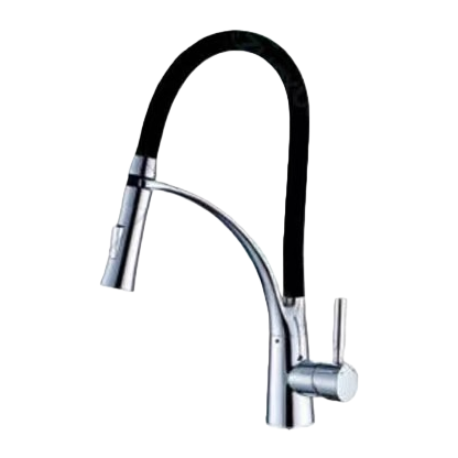 Stainless steel kitchen pull-out faucet, suitable for both cold and hot water, resistant to scalding and splashing Item Picture