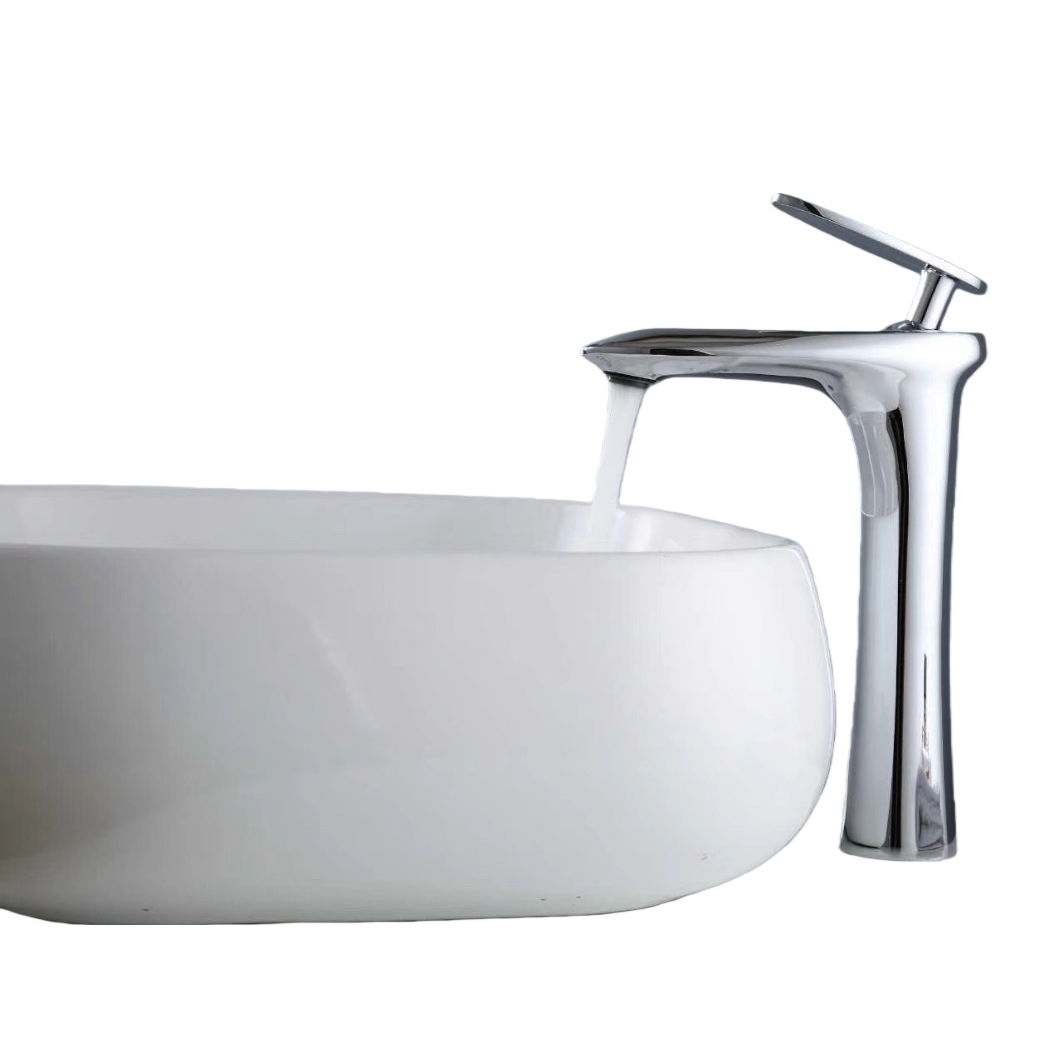 Modern-style faucet, all-copper thickened anti-rust kitchen pull-out hot and cold water faucet Item Picture