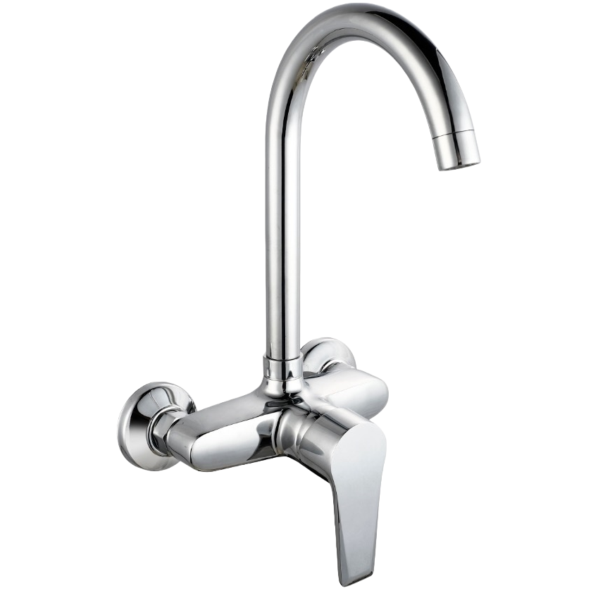 Thickened all-copper household kitchen faucet with pull-out dual control for hot and cold, 360 rotation Item Picture