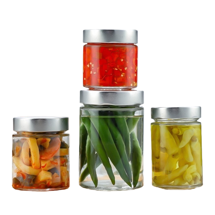 Glass-sealed jar with built-in rubber ring lid for household moisture-proof and fresh-keeping storage Item Picture
