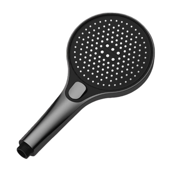 Black 304 stainless steel thickened anti-rust constant-temperature shower head Item Picture