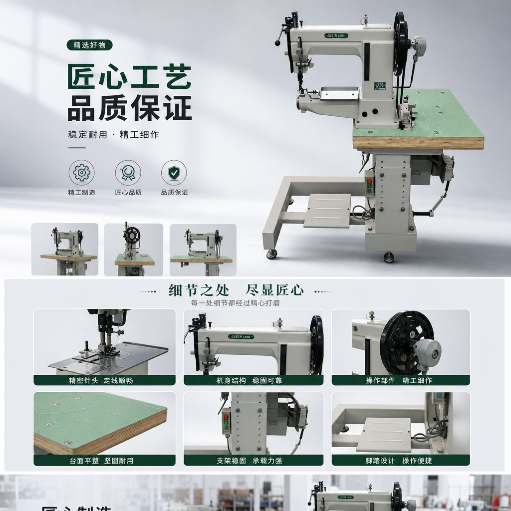 Industrial sewing machine, household multi-functional high-speed flat sewing machine with LED light and automatic thread cutting pic 1
