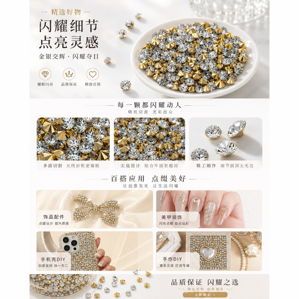 环氧尖钻金底灰色详情1