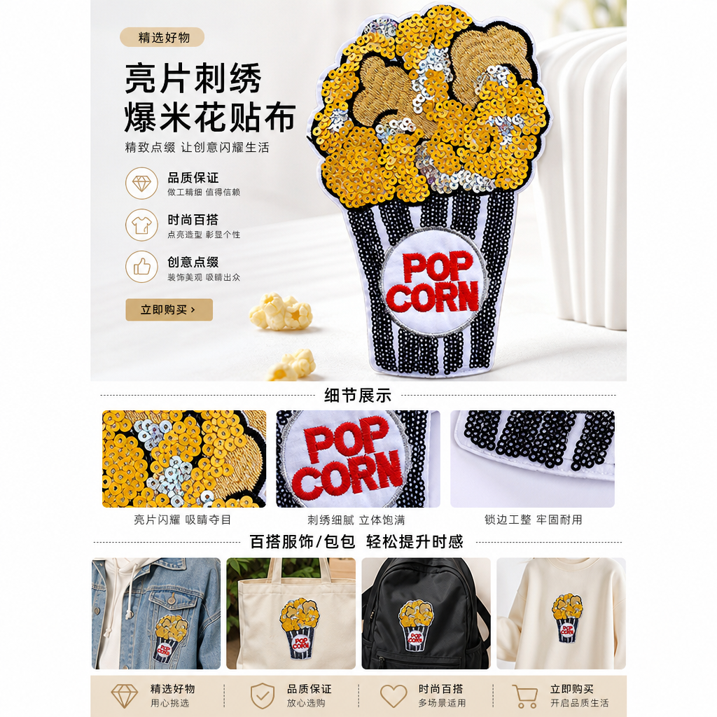 卡通布贴儿童服装配饰补丁贴现货详情1