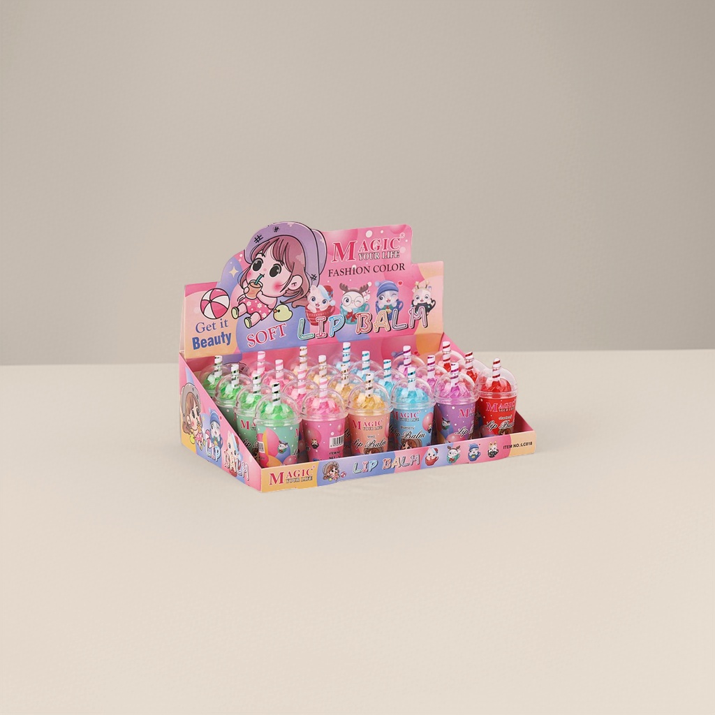 彩色唇膏杯