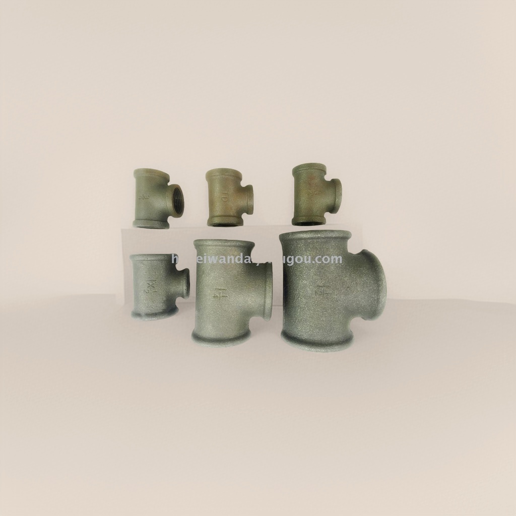 Metal pipe three-way joints, stainless steel galvanized pipe fittings, 20mm, 25mm, 32mm details Picture