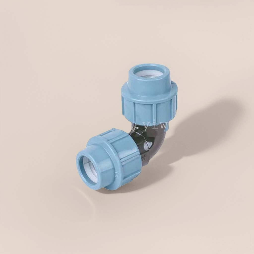 Blue plastic three-way joint, 20mm pressure-bearing pipeline connection piece, suitable for household water purification and irrigation details Picture