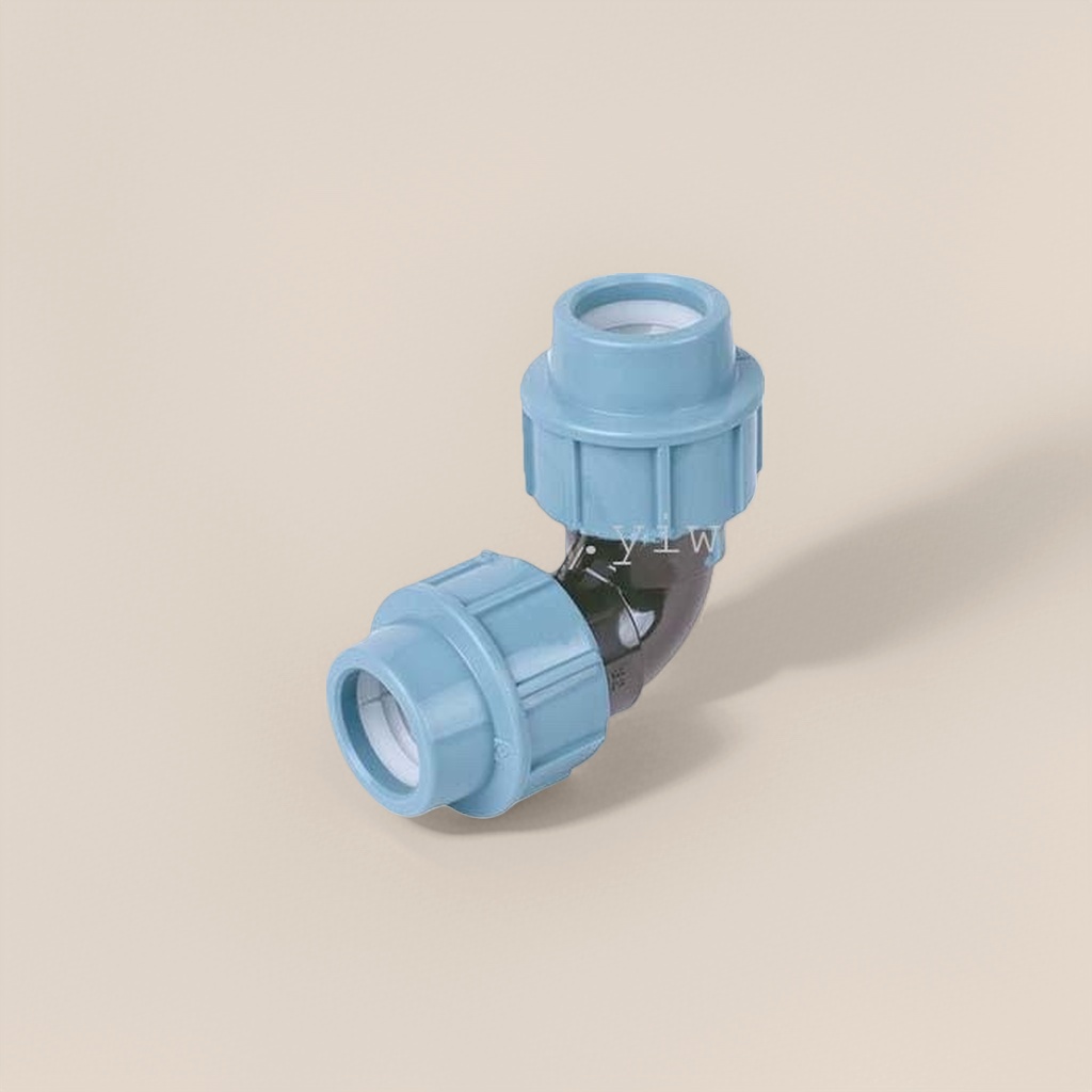 Blue plastic three-way joint, 20mm pressure-bearing pipeline connection piece, suitable for household water purification and irrigation Application Scenario