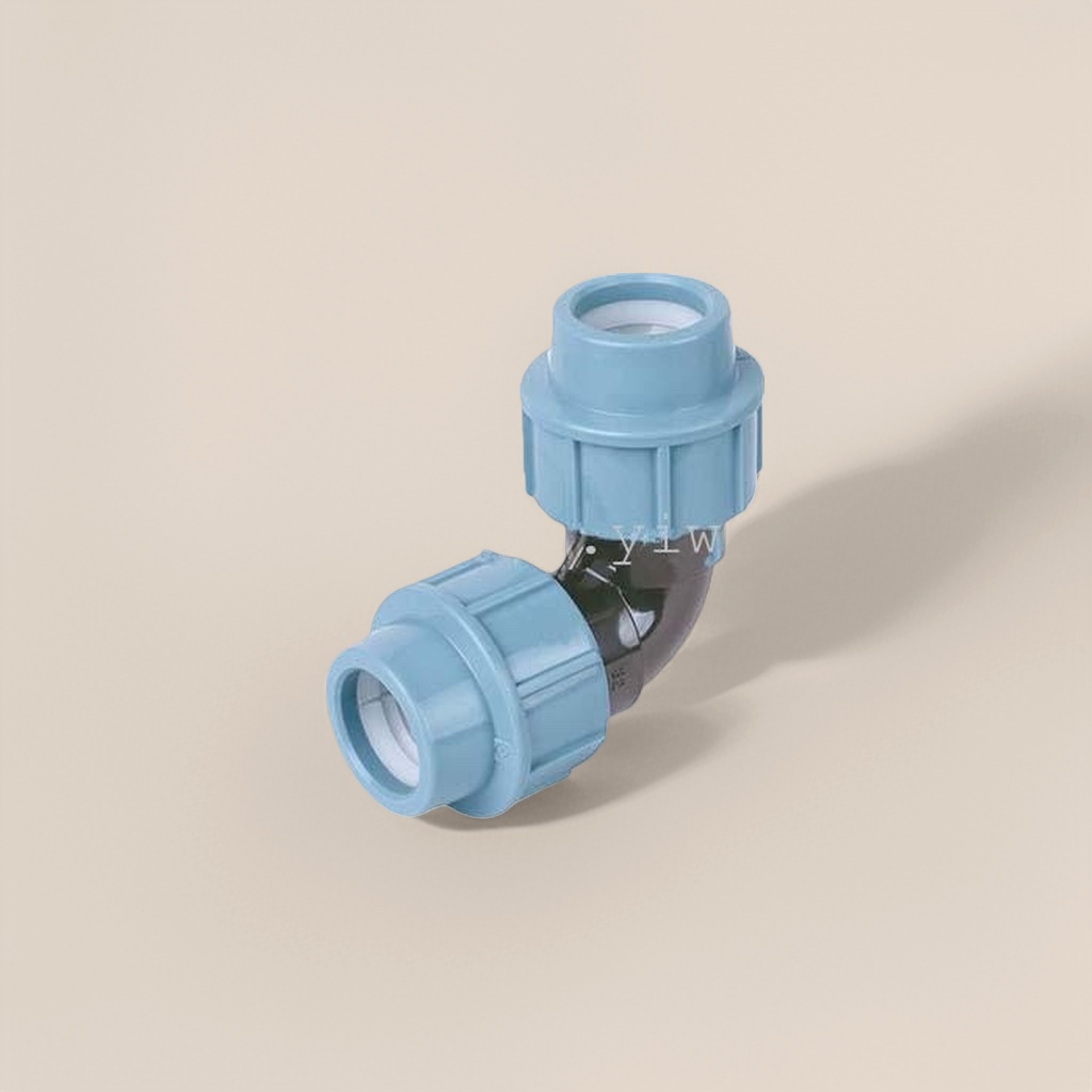 Blue plastic three-way joint, 20mm pressure-bearing pipeline connection piece, suitable for household water purification and irrigation