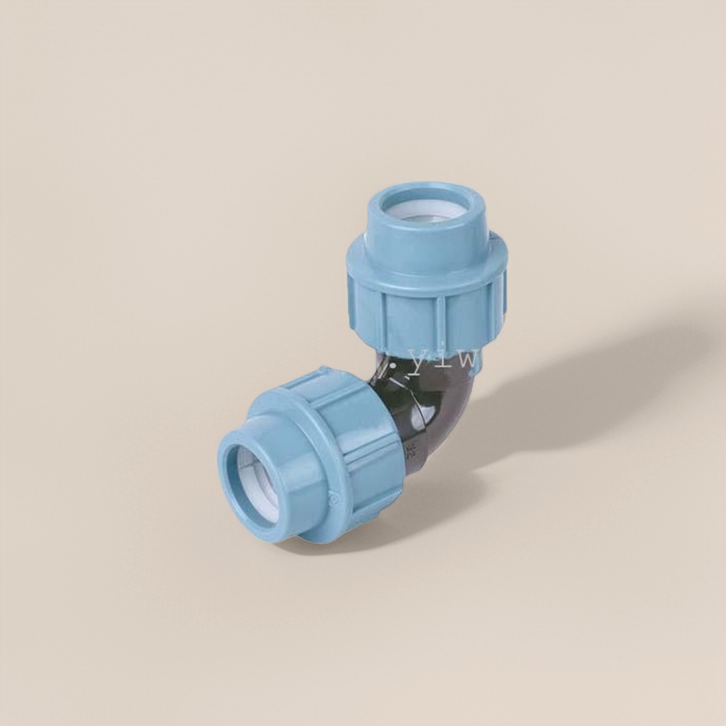 Blue plastic three-way joint, 20mm pressure-bearing pipeline connection piece, suitable for household water purification and irrigation Specification image