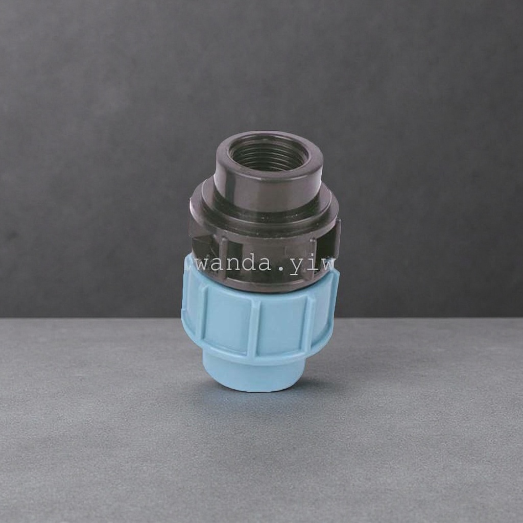 The universal PPR pipe fitting conversion joint for plastic joints is heat-resistant and corrosion-resistant