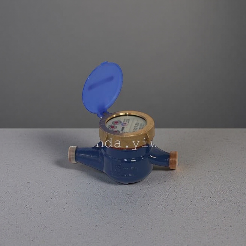 The main body of the blue water meter is made of metal, which is a waterproof and rust-proof household mechanical water meter accessory Application Scenario