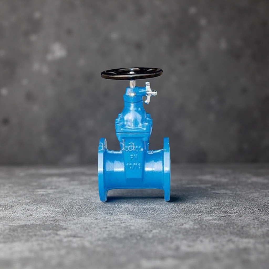 The blue industrial-grade stainless steel valve is high-pressure resistant and leak-proof, suitable for water, heating and gas pipelines