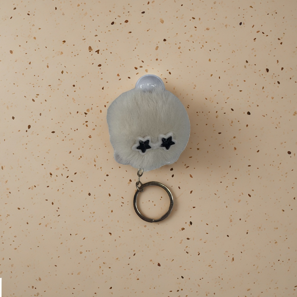 Plush keychain, cute cartoon pendant, car bag, bear and rabbit adorable pets Specification image