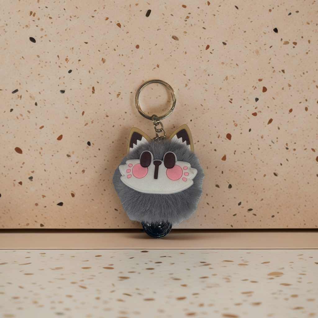 plush toy keychain short fleece plush material portable bag for car use Specification image