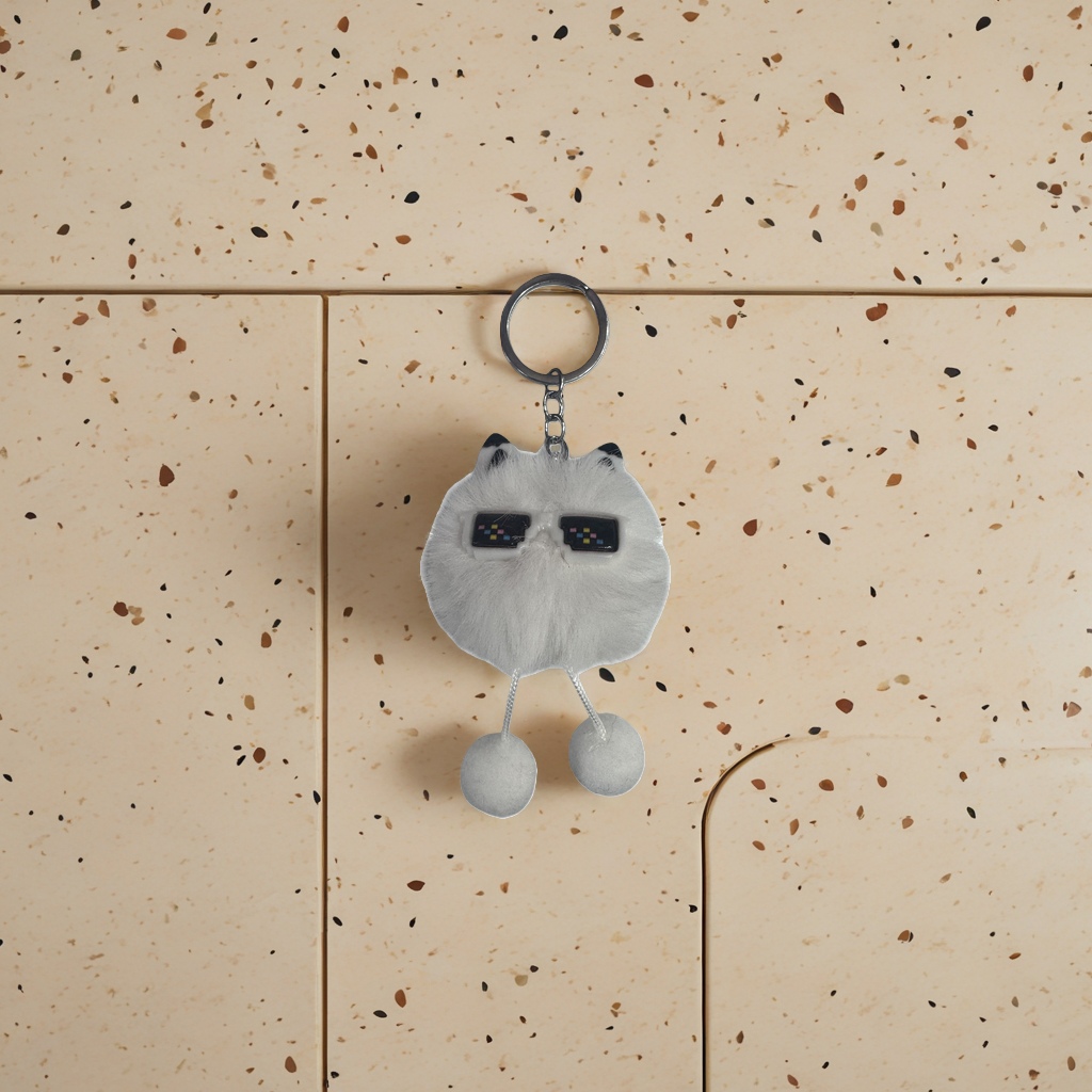 plush toy keychain short fleece plush pendant portable car bag hanging Application Scenario
