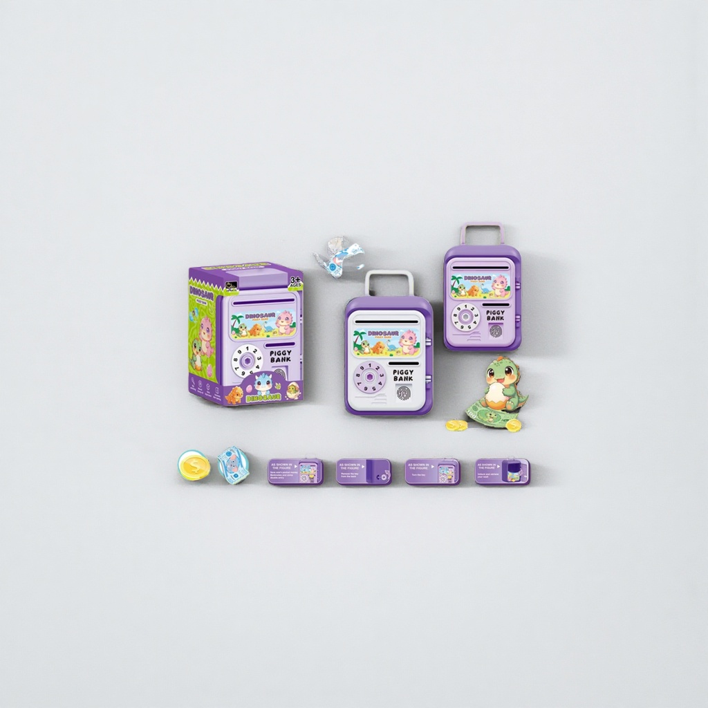 Dinosaur theme niños caja de ahorros de cerámica de dibujos animados cute moe funny household hold details Picture