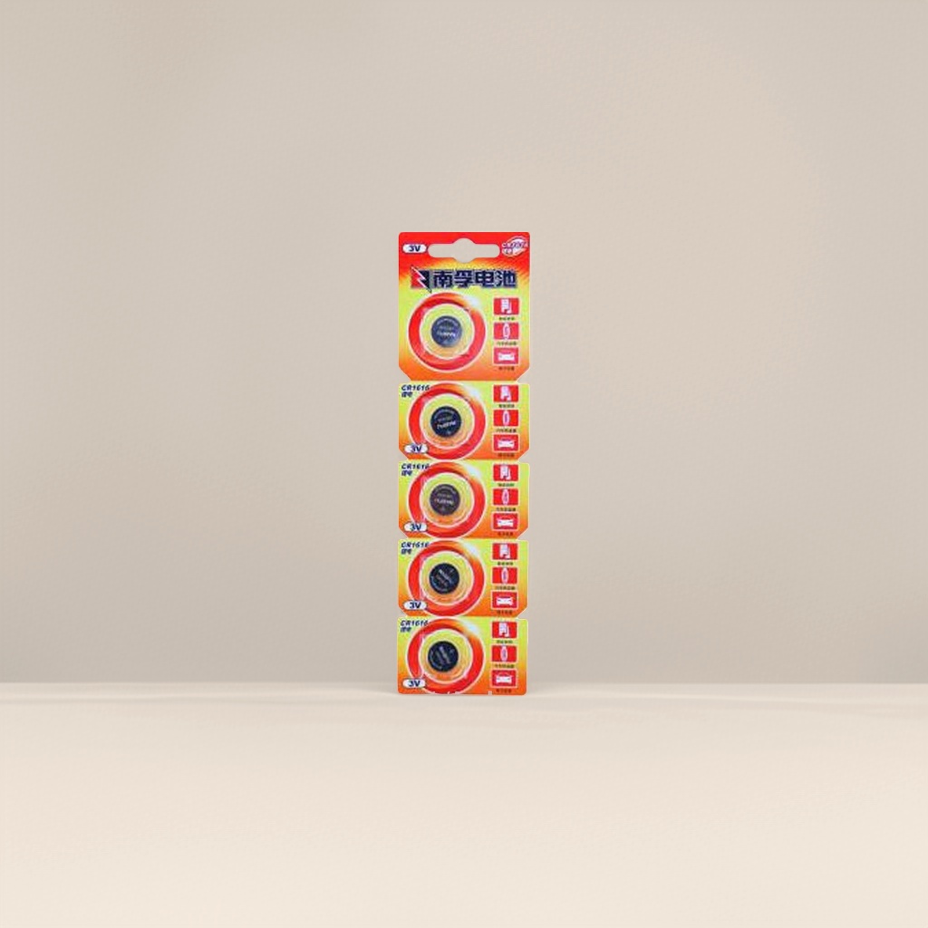 The Nanfu CR2032 3V lithium-manganese button battery is suitable for remote controls and calculators