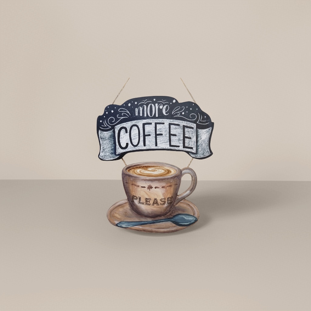 Coffee cup signboards, decorative paintings, coffee-themed wall hangings, creative ornaments for the living room and bedroom