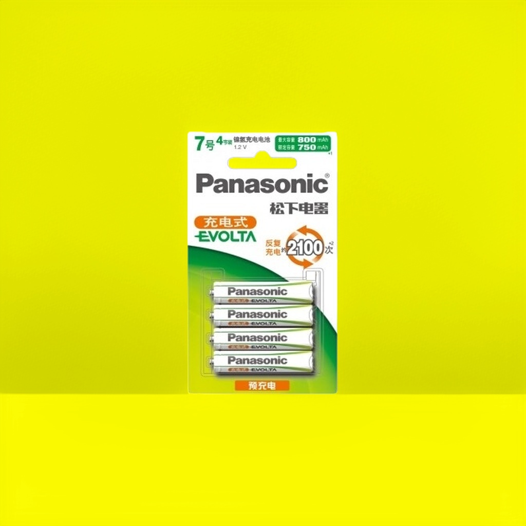 Panasonic EVOLTA rechargeable battery, nickel-metal-hydride rechargeable battery, high capacity and low self-discharge