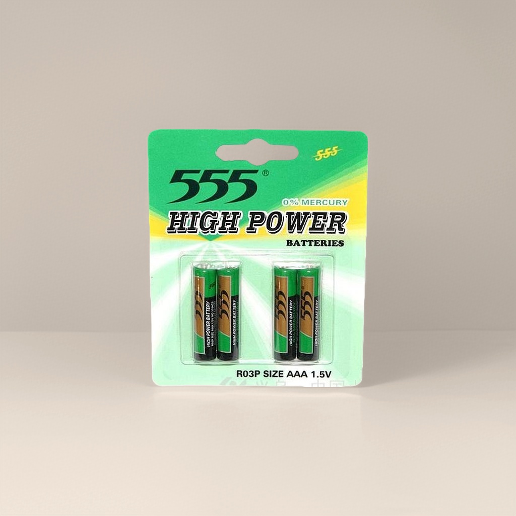 555 high-power battery, No. 5 alkaline battery, single-cell package, high-capacity and long-lasting power supply