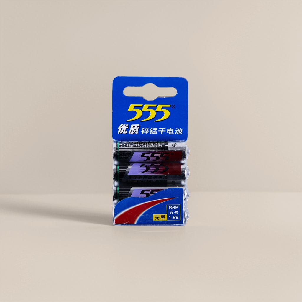 555 high-quality zinc-manganese dry battery, single-cell 1.5V alkaline alternative for long-lasting power supply Specification image
