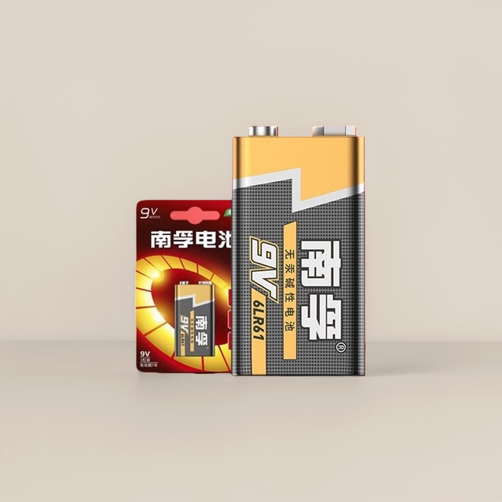 The Nanfu 9V alkaline battery is suitable for devices such as smoke alarm remote controls details Picture