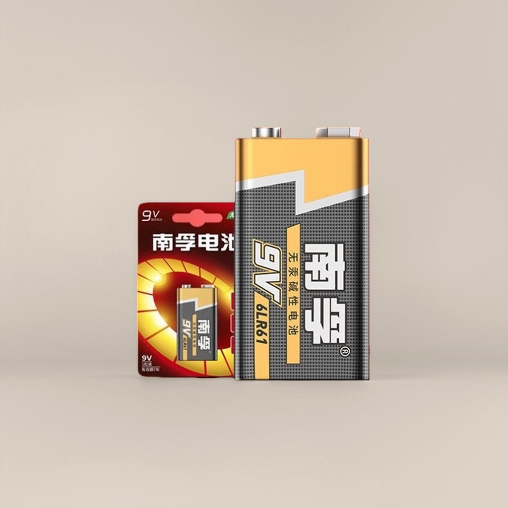 The Nanfu 9V alkaline battery is suitable for devices such as smoke alarm remote controls