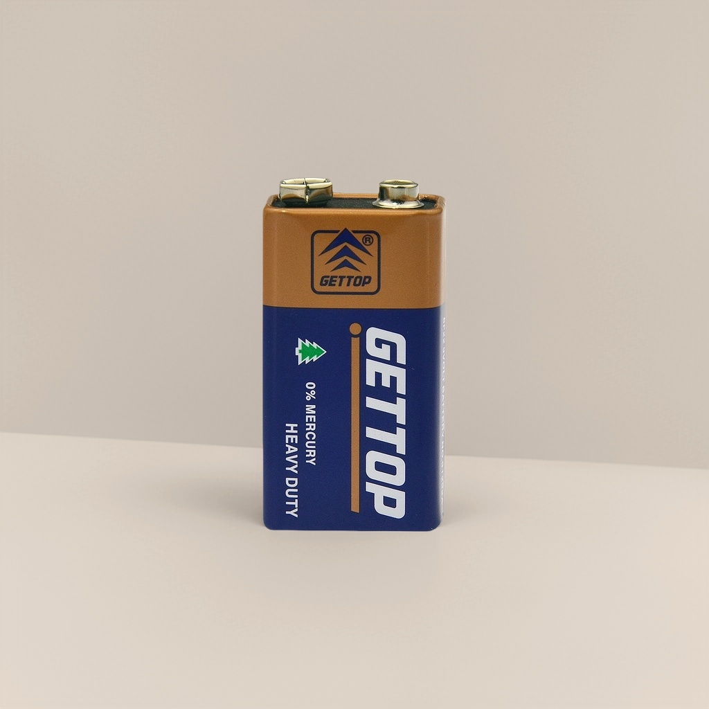 The GETTOP 9V alkaline battery 6F22 offers long-lasting power and is suitable for smoke alarms and multimeters details Picture
