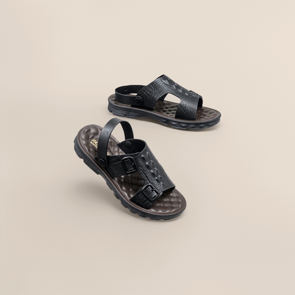 Negro simple moda sandalias mujeres verano transpirable antideslizante piso zapatos casuales Specification image