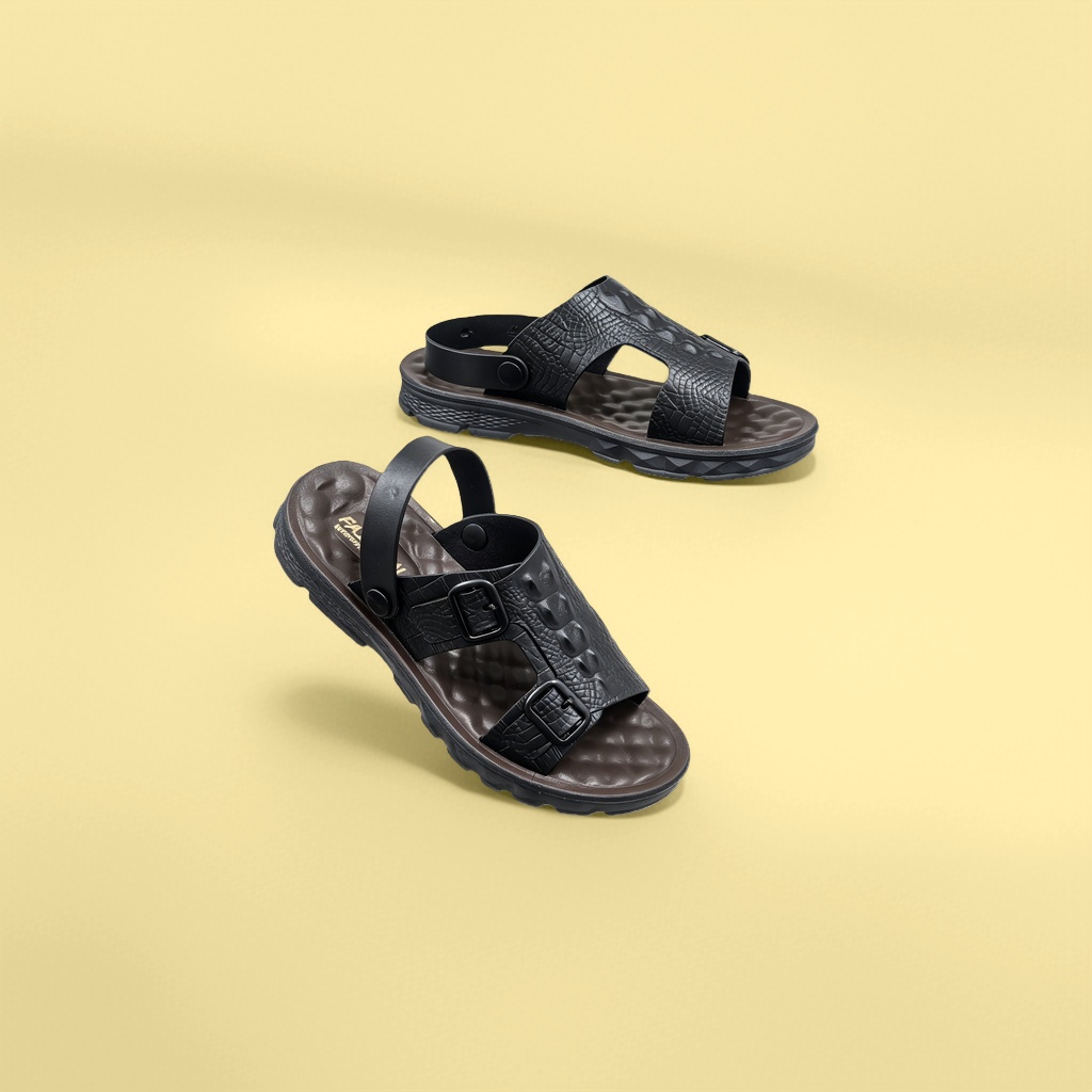 Negro simple moda sandalias mujeres verano transpirable antideslizante piso zapatos casuales details Picture