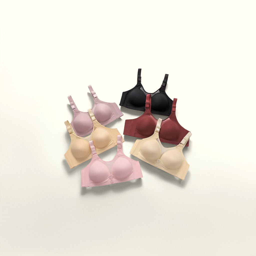 Multi-color, frameless bra: comfortable, breathable, and adjustable women's underwear Specification image