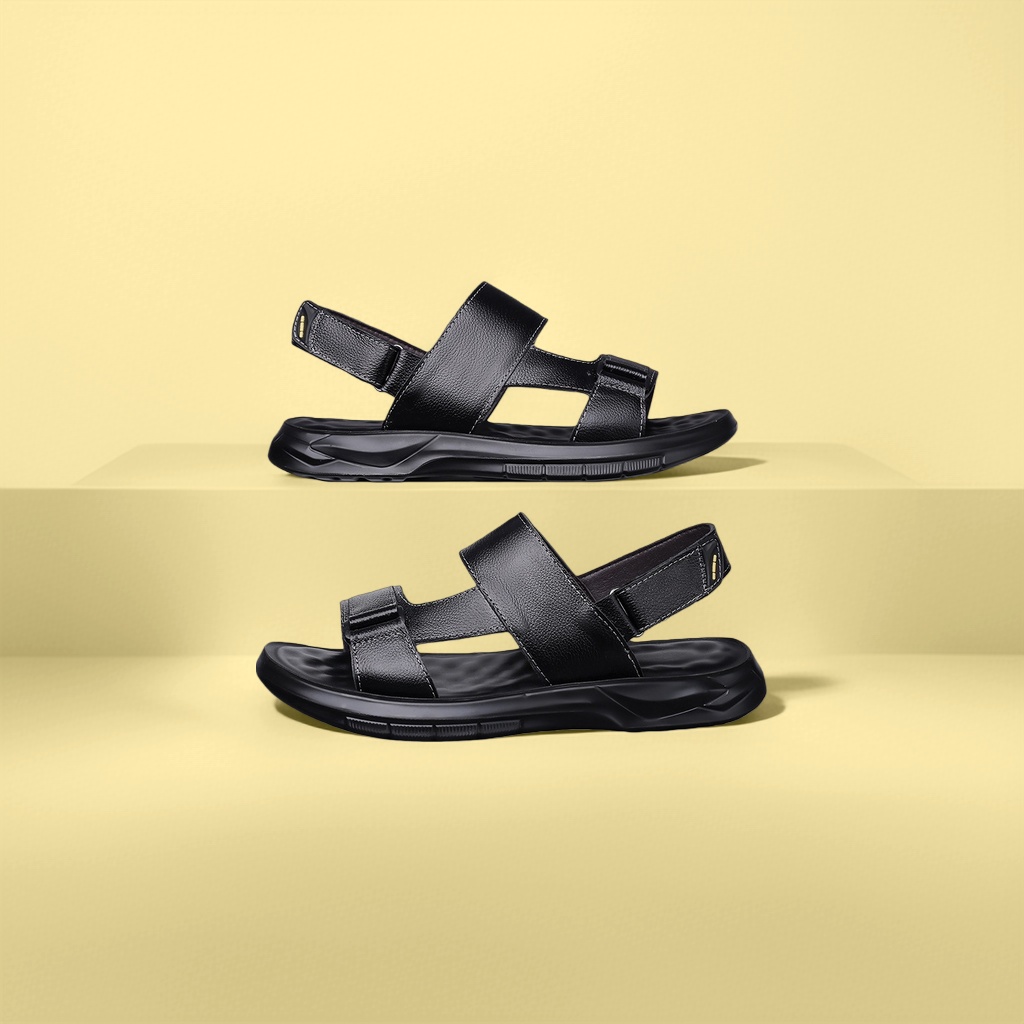 Men's genuine leather fashion sandals, men's leather sandals Item Picture