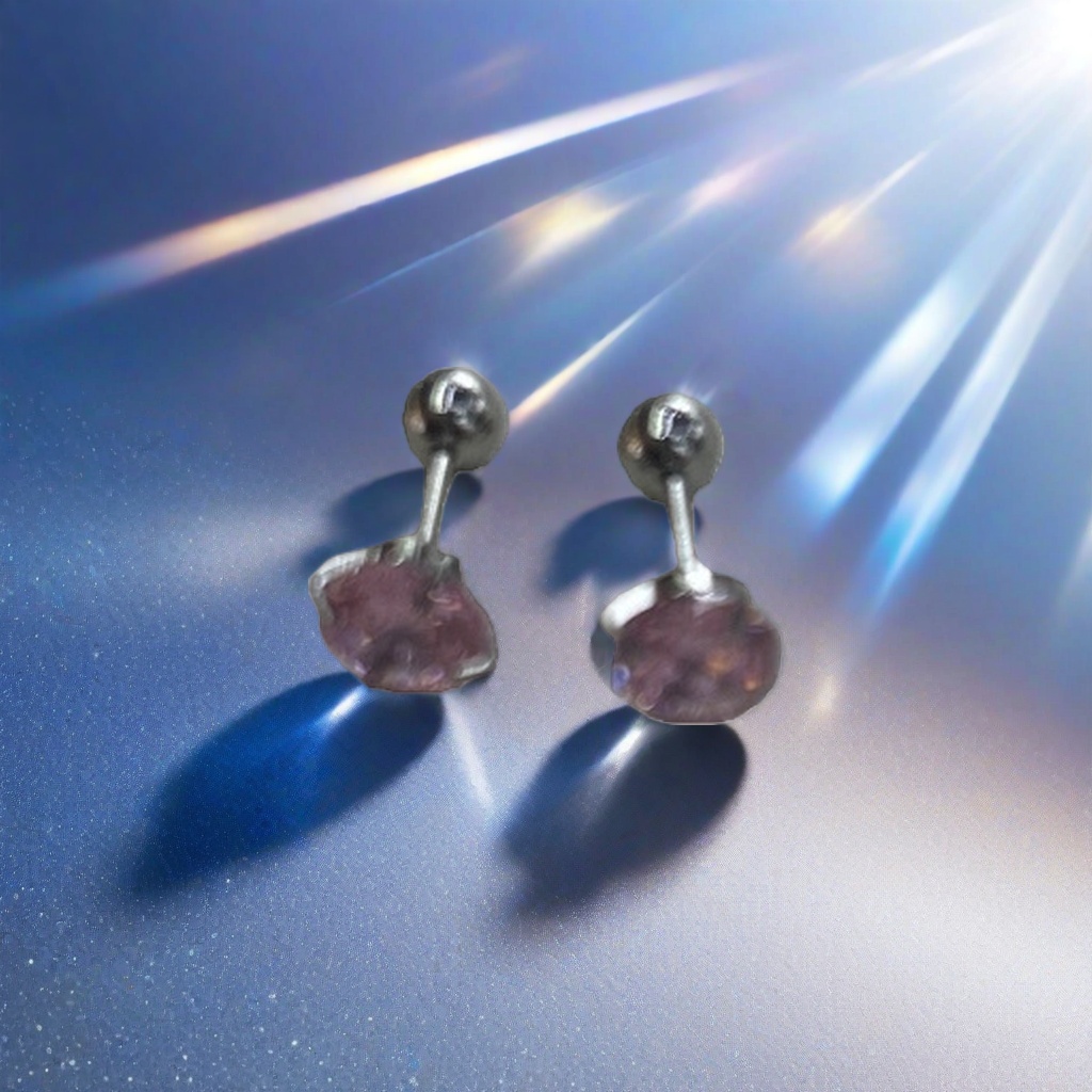 Pink gemstone stud earrings, fashionable and light luxury zircon earrings, versatile stud earrings for ladies Application Scenario