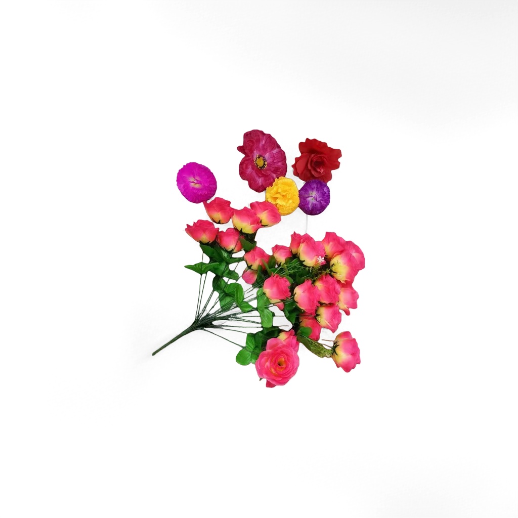 彩色人造花仿真花朵装饰摆件家居插花DIY材料