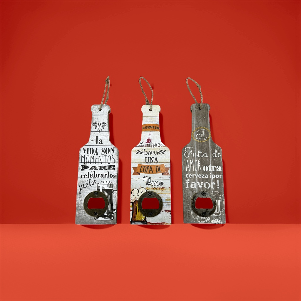 Wooden wine bottle-shaped decorative tag practical home wine set gift