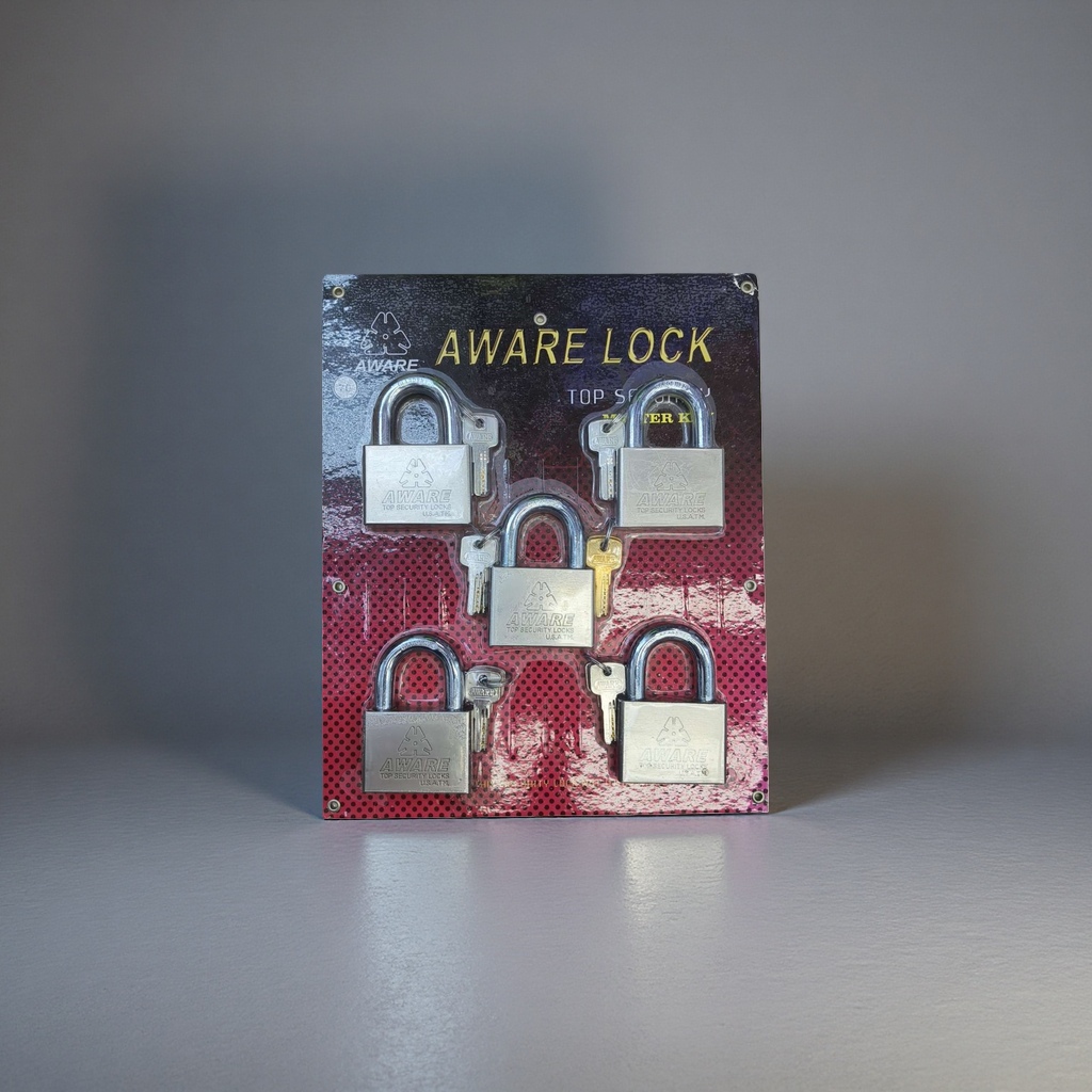 AWARE LOCK Metal Padlock Display Board Brand padlock storage display stand Specification image