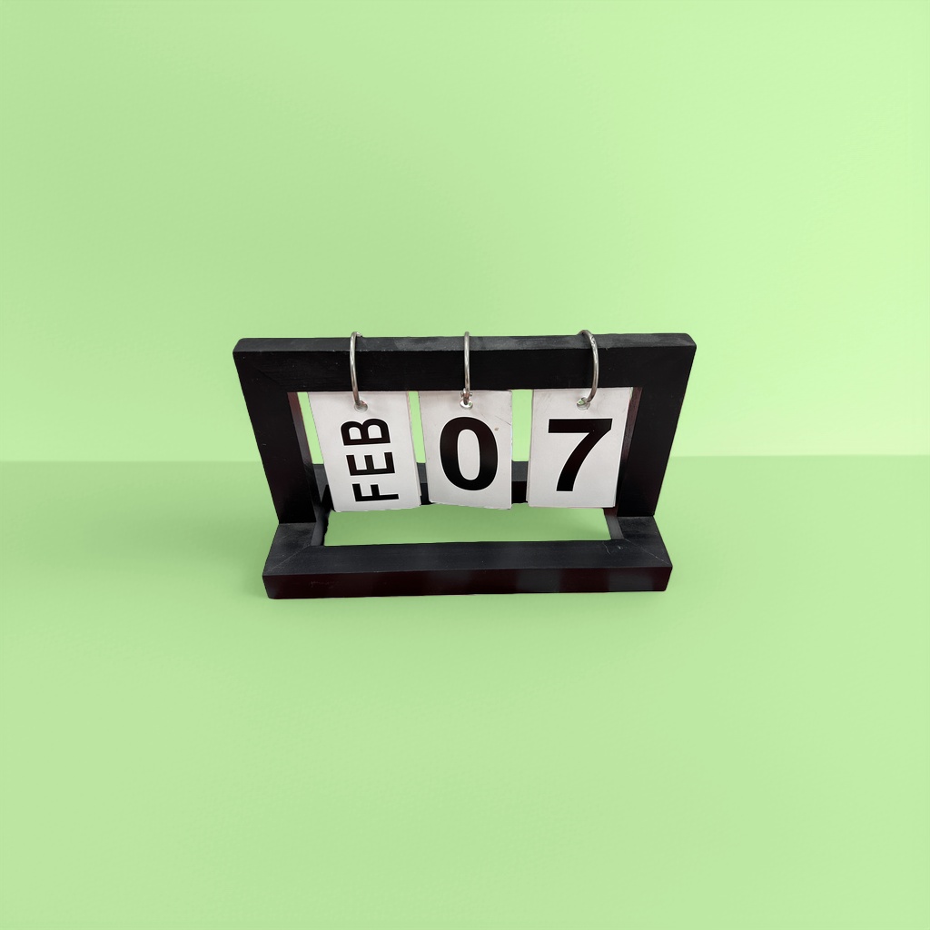 A new 2025 minimalist Nordic-style desktop calendar with a page-turning design for office and home decoration Application Scenario