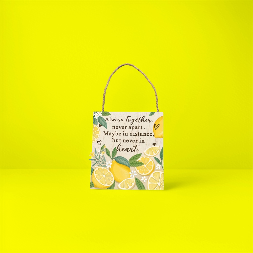 Lemon patterned wooden wall hangers, home decoration wall ornaments, Nordic style creative gifts