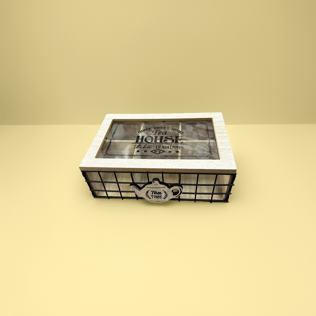 Wooden tea set storage box and tea storage box with multiple layers of compartments for moisture-proofing and preservation