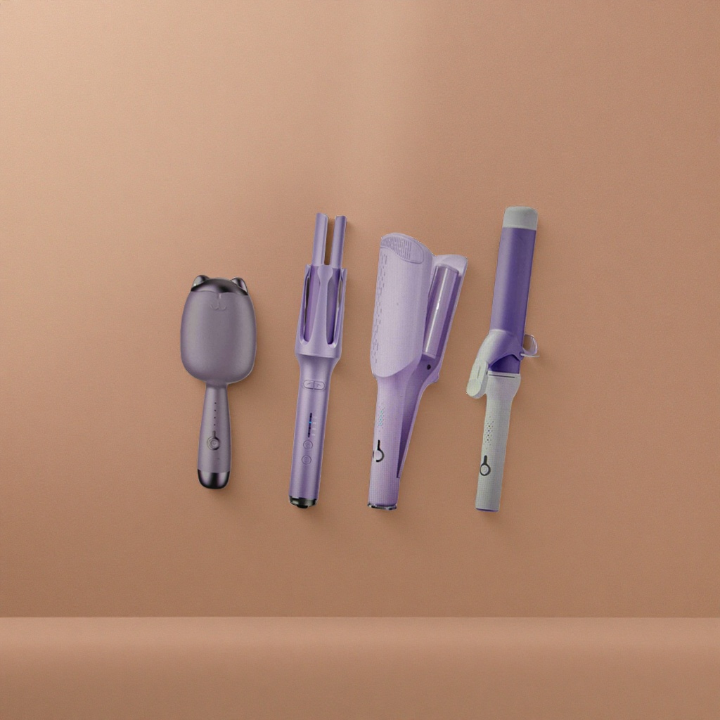 Purple curling iron 32mm large curls curling iron constant temperature ceramic negative ions